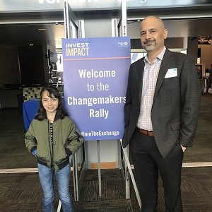 Richard Romero, CEO, with his daughter